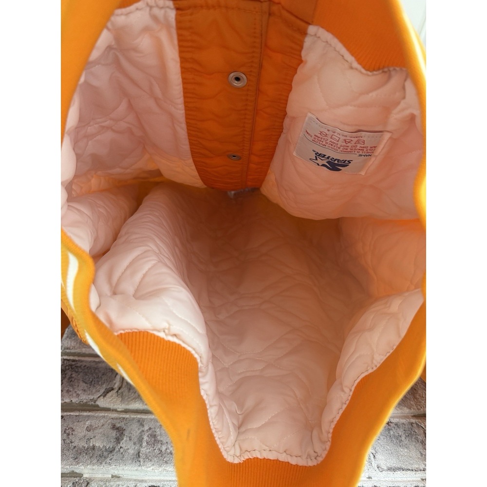 Vintage Tennessee Volunteers Satin Jacket Mens M Vols Satin Starter Orange - Picture 8 of 16